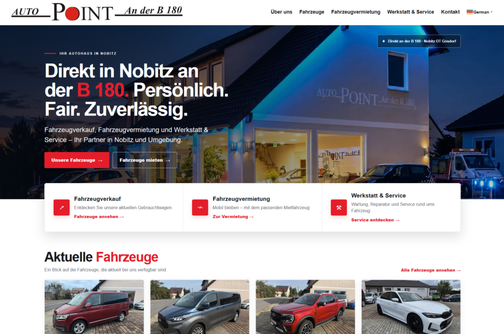 Autopoint an der B180